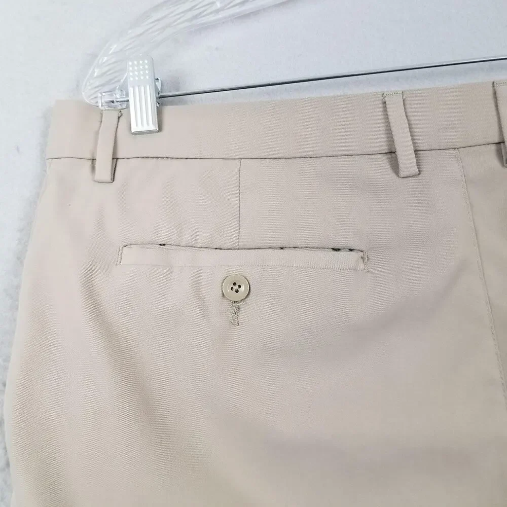 Greg‎ Norman Attack Life Pants Mens 36x30 Beige Khaki Golf Performance Polyester